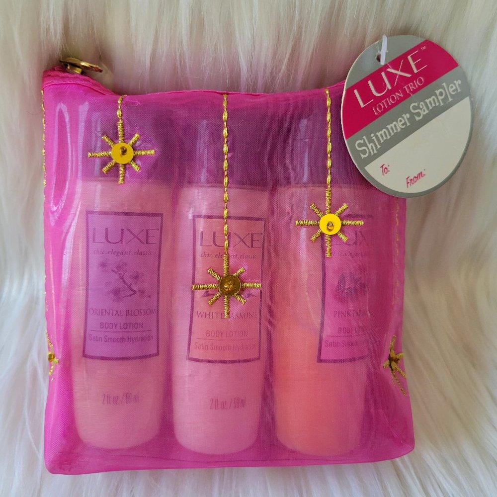 Luxe Lotion Trio Shimmer Sampler Gift Set